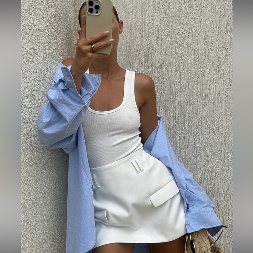 Dissh Brooklyn white skort US size 6